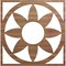 Ekena Millwork Blume Wood Fretwork Pierced Ceiling Medallion, Walnut, 30"OD x 10 3/8"ID x 1/4"T CMWP30X30X0250BLWA - alternate 1